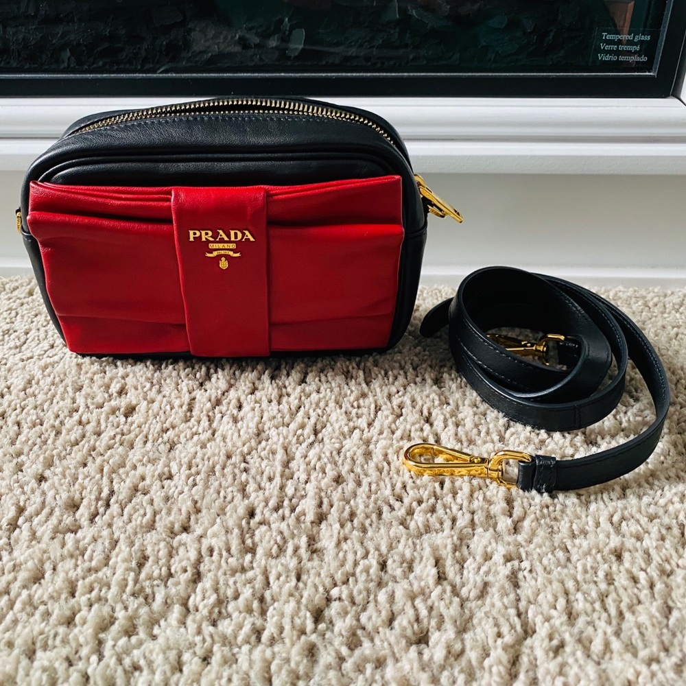 Sold Authentic Prada Camera bow bag